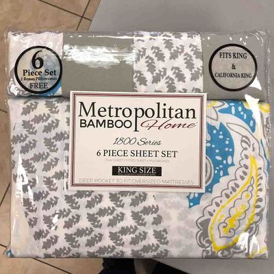 좋은 6pcs 마이크로 섬유 침대 시트 80gsm 100% 폴리에스터