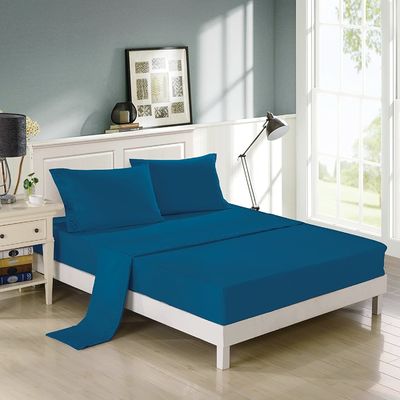 안 채우고 우아하고 현대적인 스롤 플러스 embroidered sheet set 4pcs 100% 폴리에스터