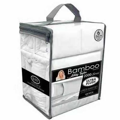 40 직물 수 튼튼한 최신 침대 시트 닦은 마이크로 섬유 Bambu 침대 세트 침실 6pcs