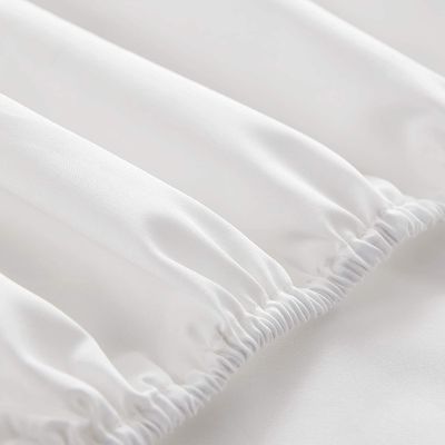 4 조각 100% 면화 럭셔리 부드러운 호흡 깊은 주머니 침대 시트 휴대용
