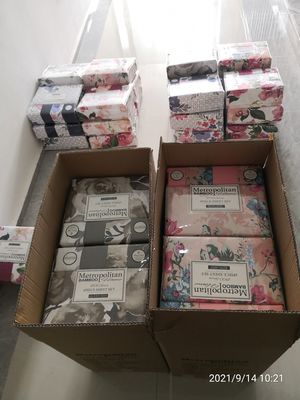 마사지 MOQ가 없습니다 인쇄 마이크로 섬유 80gsm 100% 폴리에스터 침대 시트 6pcs 좋은