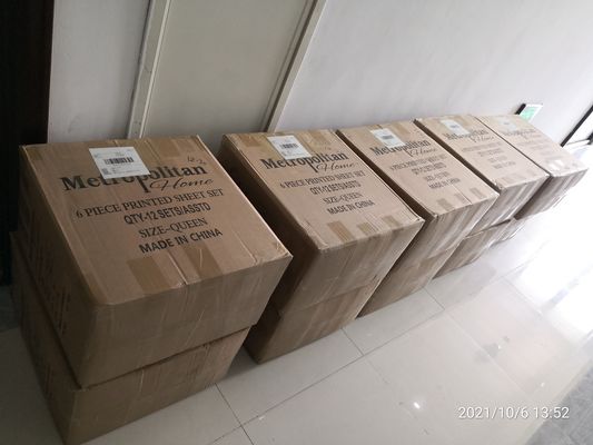 유럽 및 미국 스타일 6pcs 100% 폴리에스터 인쇄 마이크로 섬유 천 침대 시트