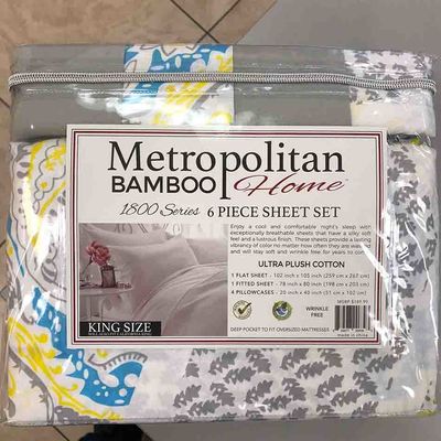 6pcs 1800 직물 밀도 1.5-2kg 마이크로 섬유 폴리에스터 침대 시트